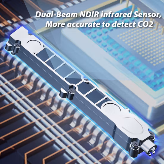 성장실용 Ndir 원격 센서 LCD 디스플레이가 있는 CO2 컨트롤러