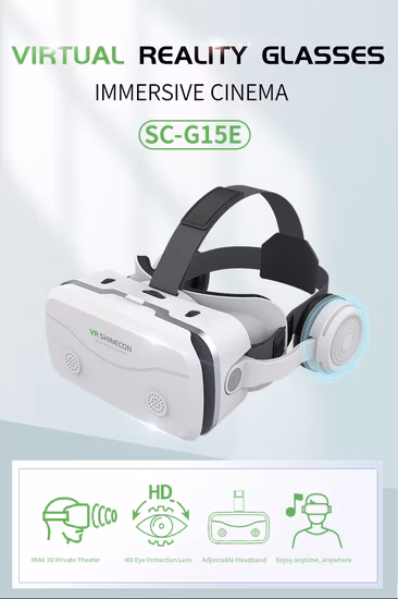 2022 새로운 가상 현실 스테레오 Kopfhörer 3D Brille Vr 헤드셋 게임 비디오 박스 가상 현실 Gafas Vr 헤드셋