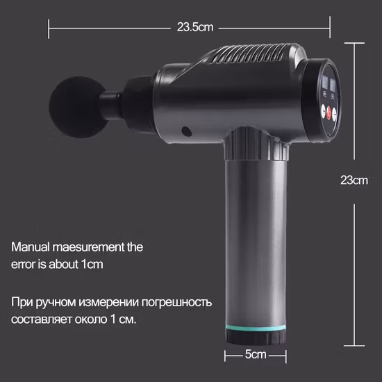 LCD LED 디스플레이 손 잡고 휴대용 신체 근육 이완 진동 마사지 근막 총